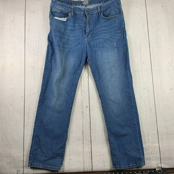 Lazer 38x32 Mid Rise Straight Fit Jeans Pants‎ Men - Picture 1 of 11